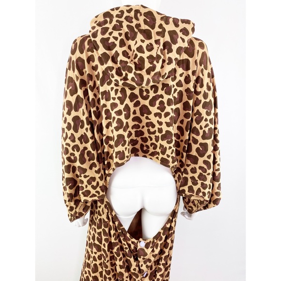 NEW Jambys Leopard Print Wearable Blanket Hoodie COZY CLOAK Unisex One Size OS - Picture 8 of 10